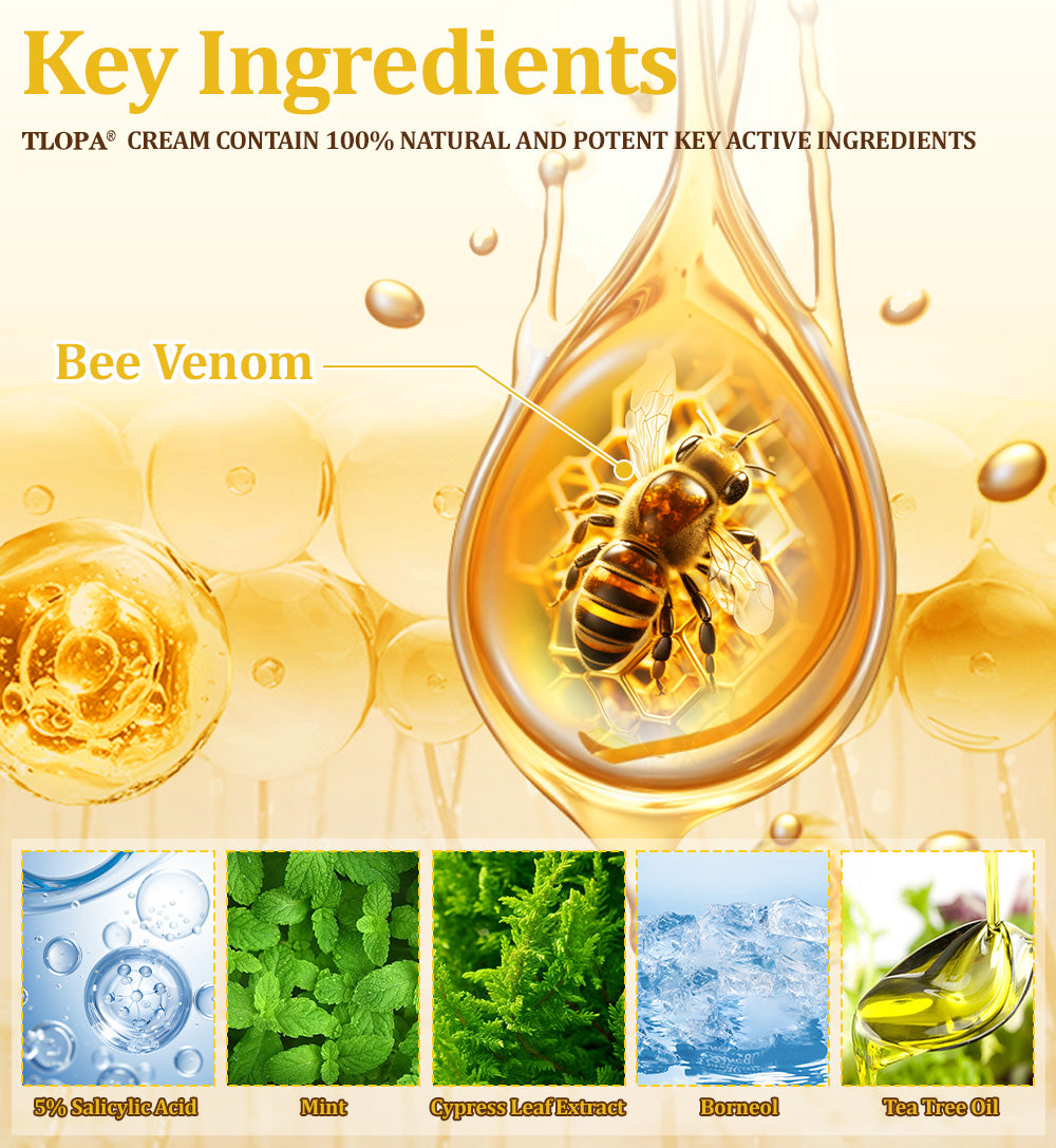 Official Store: TLOPA® Bee Venom Skin Treatment Cream👨⚕️British Association of Dermatologists (BAD) Approved🌻